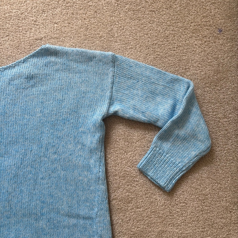 LOFT Light Blue Women's Sweater - Picture 4 of 6